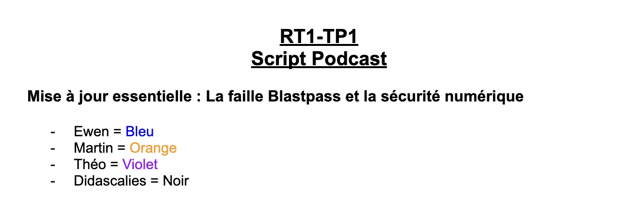 Veille cybersécurité Blastpass